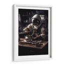 Preparando el café - Erick Palencia | Cuadro decorativo de Canvas Lab