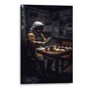 Tomando el café - Erick Palencia | Cuadro decorativo de Canvas Lab