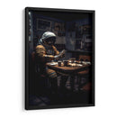 Tomando el café - Erick Palencia | Cuadro decorativo de Canvas Lab