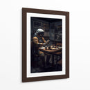Tomando el café - Erick Palencia | Cuadro decorativo de Canvas Lab