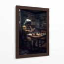 Tomando el café - Erick Palencia | Cuadro decorativo de Canvas Lab