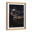 Tomando el café - Erick Palencia | Cuadro decorativo de Canvas Lab