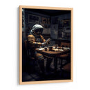 Tomando el café - Erick Palencia | Cuadro decorativo de Canvas Lab