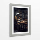 Tomando el café - Erick Palencia | Cuadro decorativo de Canvas Lab