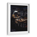 Tomando el café - Erick Palencia | Cuadro decorativo de Canvas Lab