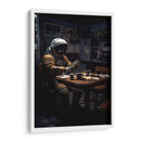 Tomando el café - Erick Palencia | Cuadro decorativo de Canvas Lab