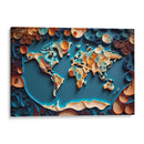 Mapa del Mundo - Mafer Villarreal | Cuadro decorativo de Canvas Lab