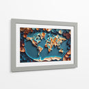 Mapa del Mundo - Mafer Villarreal | Cuadro decorativo de Canvas Lab