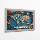 Mapa del Mundo - Mafer Villarreal | Cuadro decorativo de Canvas Lab