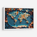Mapa del Mundo - Mafer Villarreal | Cuadro decorativo de Canvas Lab