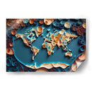 Mapa del Mundo - Mafer Villarreal | Cuadro decorativo de Canvas Lab