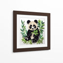 Panda merendando - Mafer Villarreal | Cuadro decorativo de Canvas Lab