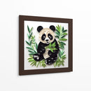Panda merendando - Mafer Villarreal | Cuadro decorativo de Canvas Lab