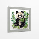 Panda merendando - Mafer Villarreal | Cuadro decorativo de Canvas Lab