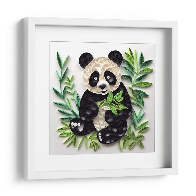 Panda merendando - Mafer Villarreal | Cuadro decorativo de Canvas Lab
