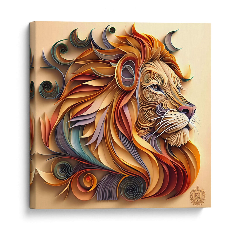 Solemne Leon - Mafer Villarreal | Cuadro decorativo de Canvas Lab