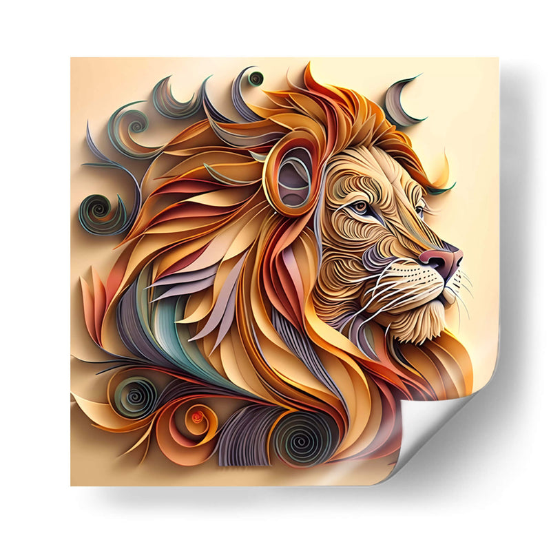 Solemne Leon - Mafer Villarreal | Cuadro decorativo de Canvas Lab