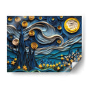 La Noche Estrellada - Mafer Villarreal | Cuadro decorativo de Canvas Lab