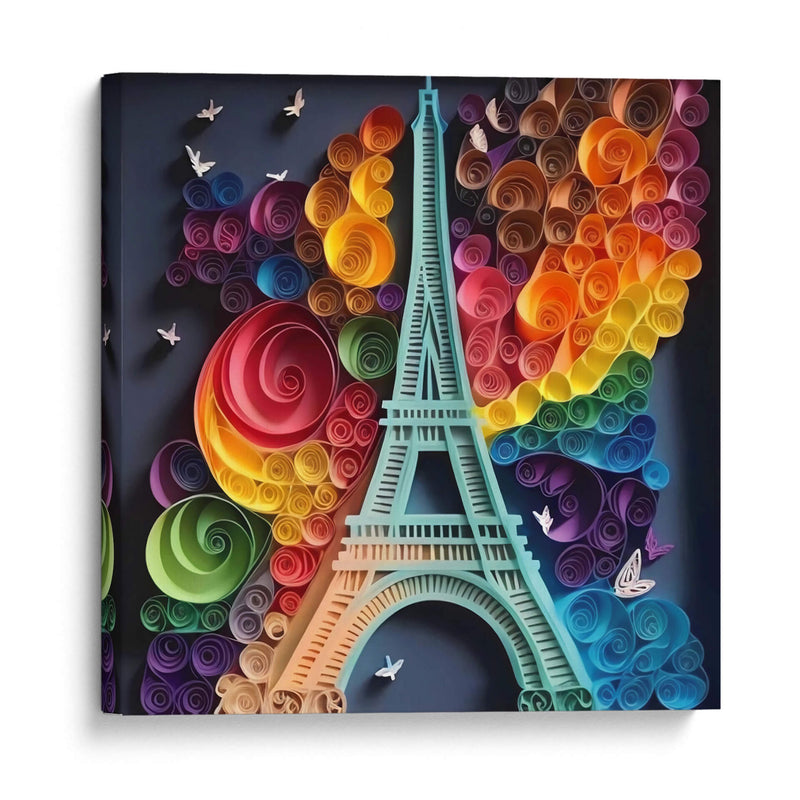 Eiffel de colores - Mafer Villarreal | Cuadro decorativo de Canvas Lab