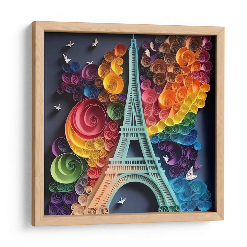 Eiffel de colores - Mafer Villarreal | Cuadro decorativo de Canvas Lab