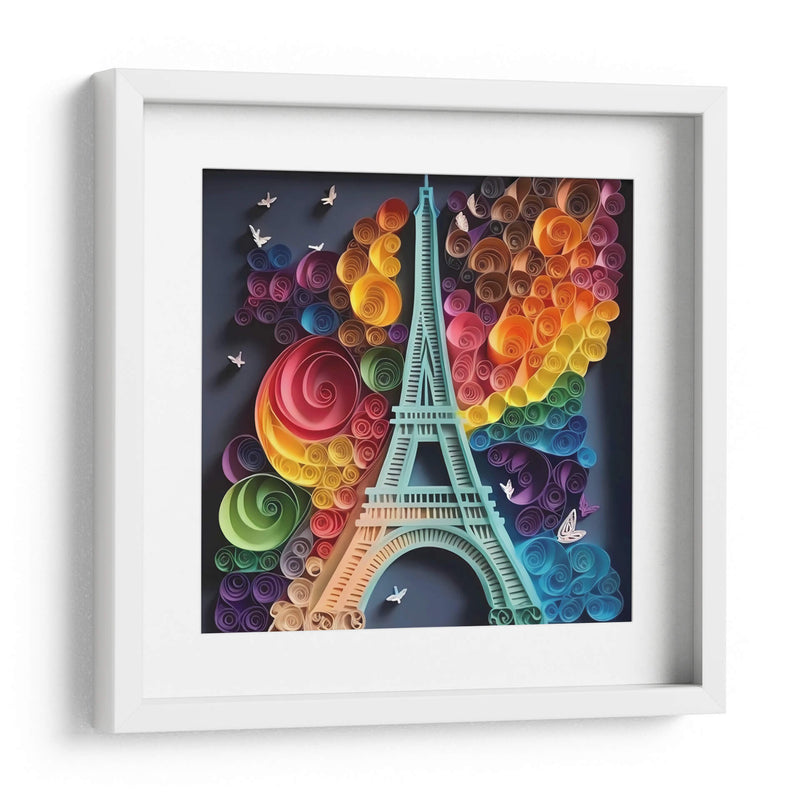 Eiffel de colores - Mafer Villarreal | Cuadro decorativo de Canvas Lab