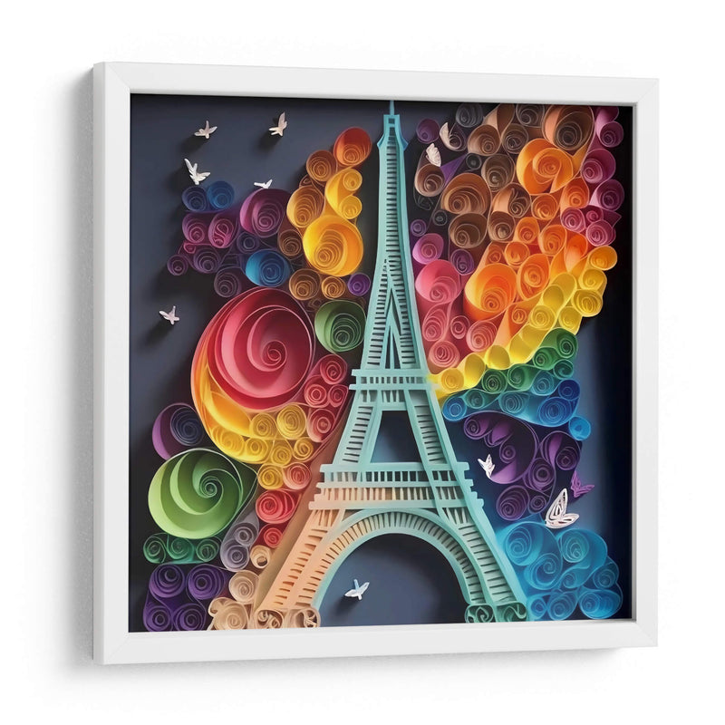 Eiffel de colores - Mafer Villarreal | Cuadro decorativo de Canvas Lab