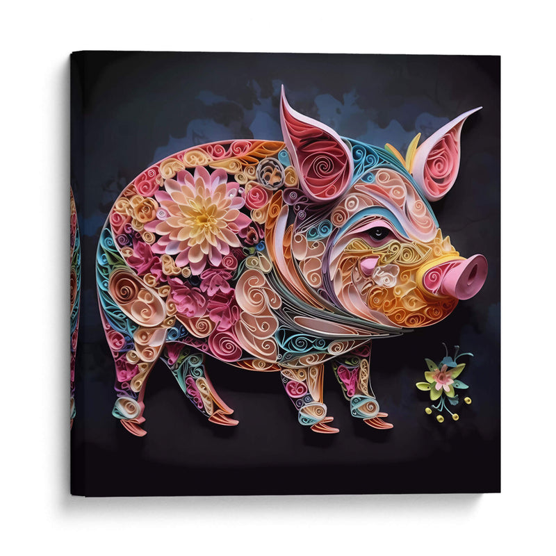 Puerquito Valiente - Mafer Villarreal | Cuadro decorativo de Canvas Lab