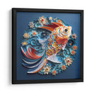 Koi en Azul - Mafer Villarreal | Cuadro decorativo de Canvas Lab