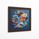 Koi en Azul - Mafer Villarreal | Cuadro decorativo de Canvas Lab