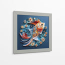 Koi en Azul - Mafer Villarreal | Cuadro decorativo de Canvas Lab