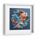 Koi en Azul - Mafer Villarreal | Cuadro decorativo de Canvas Lab