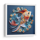 Koi en Azul - Mafer Villarreal | Cuadro decorativo de Canvas Lab