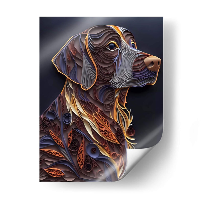 Perro atento - Mafer Villarreal | Cuadro decorativo de Canvas Lab