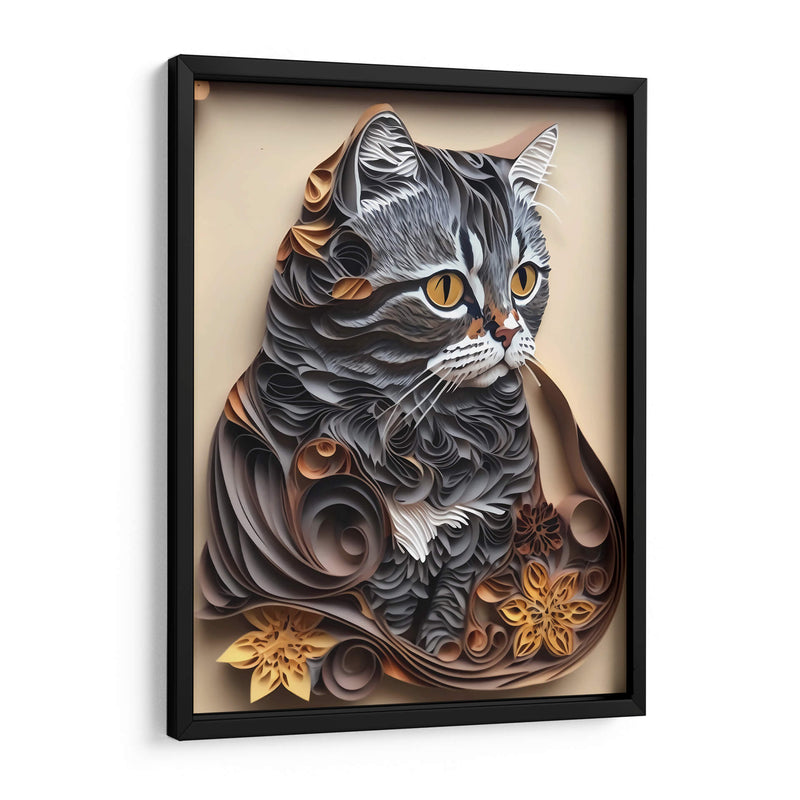 Gatito gris - Mafer Villarreal | Cuadro decorativo de Canvas Lab