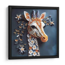 Jirafa Floreada I - Mafer Villarreal | Cuadro decorativo de Canvas Lab