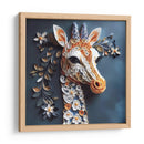 Jirafa Floreada I - Mafer Villarreal | Cuadro decorativo de Canvas Lab