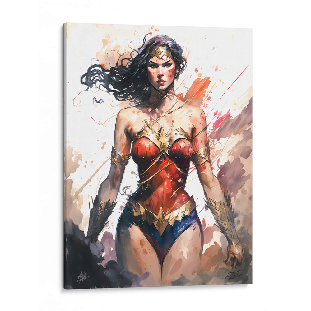 Mujer Maravilla - Impressionist Hero | Cuadro decorativo de Canvas Lab