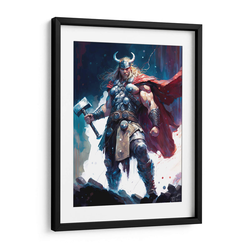 Thor - Impressionist Hero | Cuadro decorativo de Canvas Lab