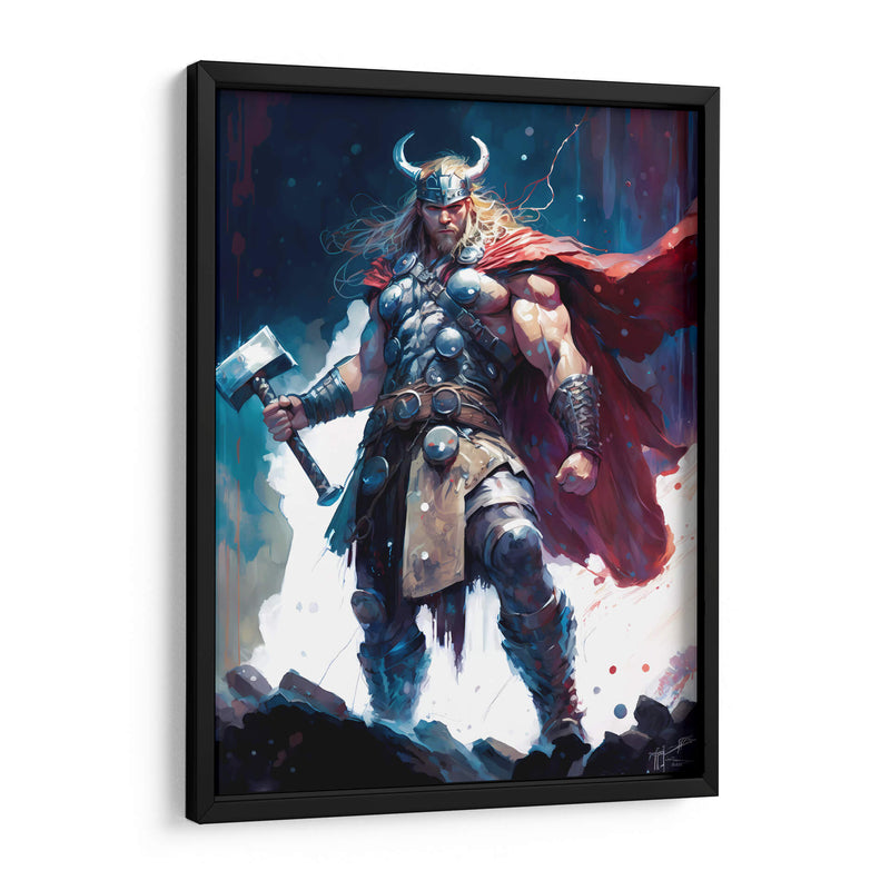 Thor - Impressionist Hero | Cuadro decorativo de Canvas Lab
