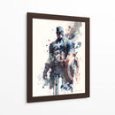 Captain America - Impressionist Hero | Cuadro decorativo de Canvas Lab