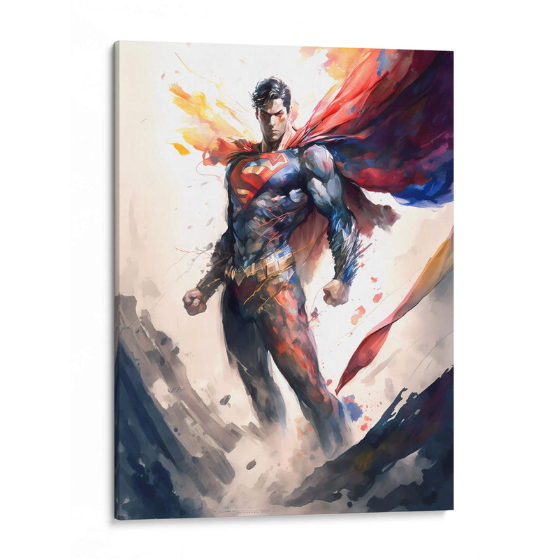 Superman - Impressionist Hero | Cuadro decorativo de Canvas Lab