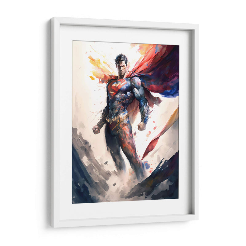 Superman - Impressionist Hero | Cuadro decorativo de Canvas Lab