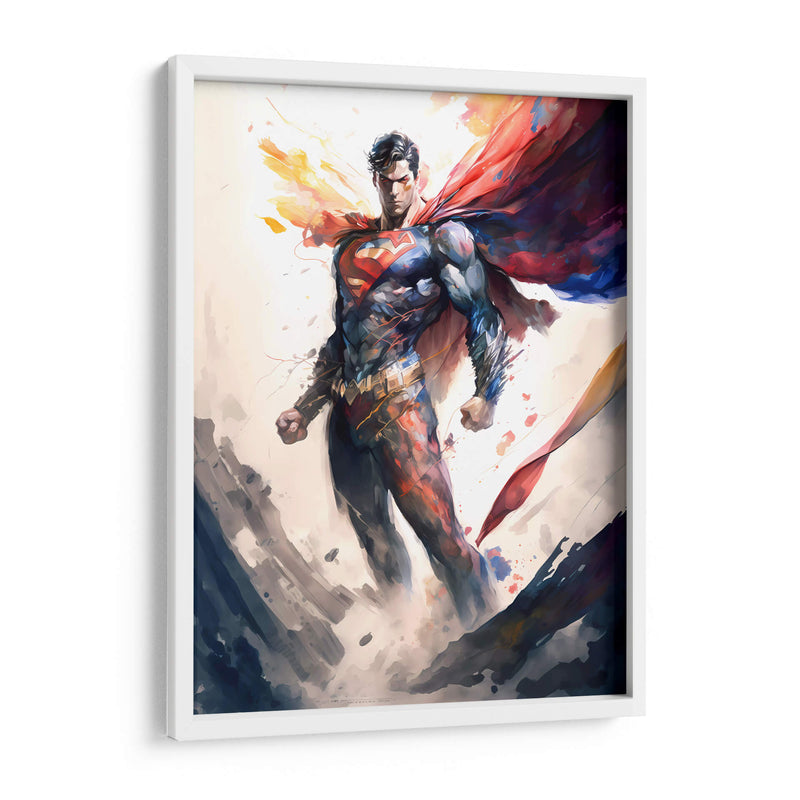 Superman - Impressionist Hero | Cuadro decorativo de Canvas Lab