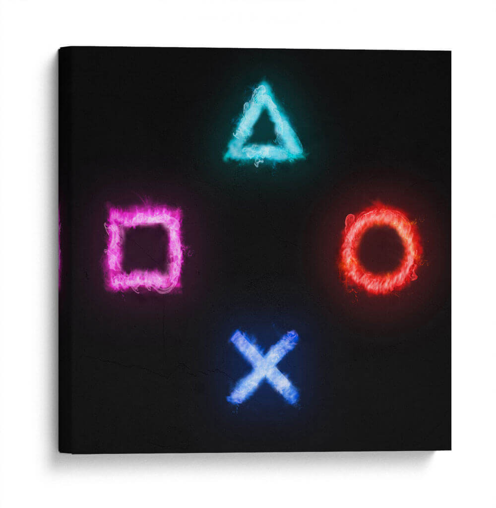 Símbolos Gamer Efecto Fuego - Roge I. Luis | Cuadro decorativo de Canvas Lab