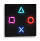Símbolos Gamer Efecto Fuego - Roge I. Luis | Cuadro decorativo de Canvas Lab