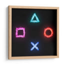 Símbolos Gamer Efecto Fuego - Roge I. Luis | Cuadro decorativo de Canvas Lab