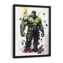 Hulk - Impressionist Hero | Cuadro decorativo de Canvas Lab