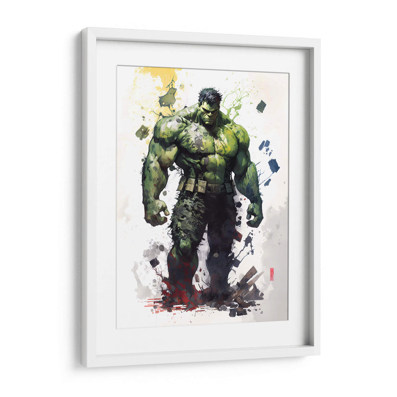 Hulk - Impressionist Hero | Cuadro decorativo de Canvas Lab