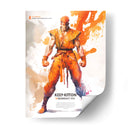Ken the street Fighter - Impressionist Hero | Cuadro decorativo de Canvas Lab