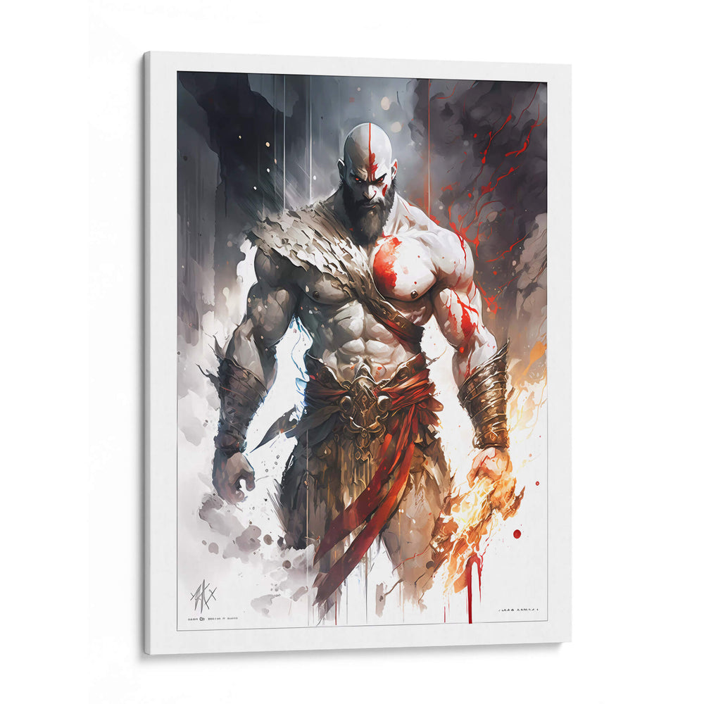 Kratos - Impressionist Hero | Cuadro decorativo de Canvas Lab